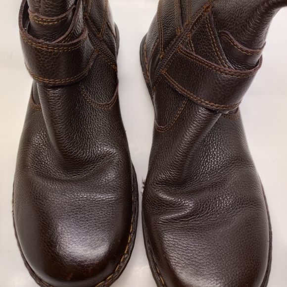 BOC Brown Leather Cayden Boots - Picture 1 of 16